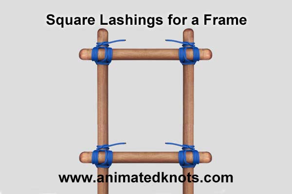 Pictures of Square Lashings for a Frame
