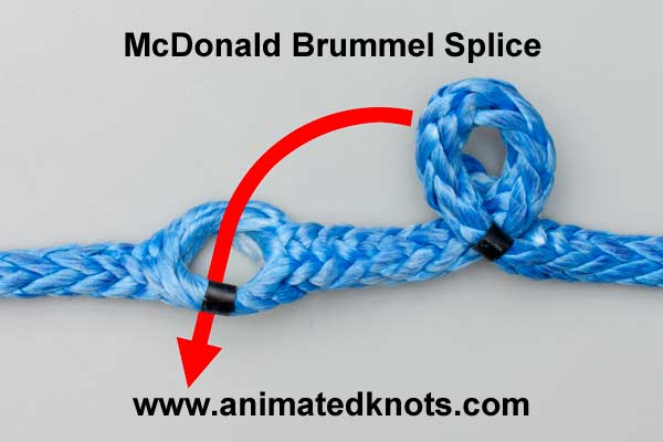 Animation: Making a McDonald Brummel Eye Splice (Splicing)