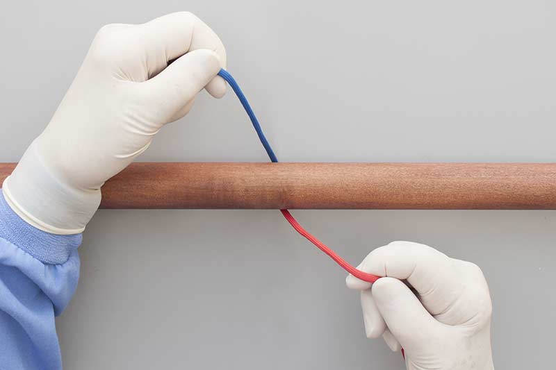 Two Handed Ligature Tie, Pushing Ligature using the Two Handed