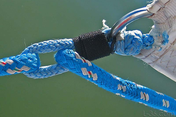 Click to enlarge pictures Soft Shackle Joining Jib Sheets