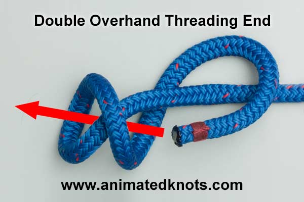 Pictures of Double Overhand Threading End