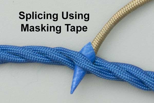 Pictures of Splicing Using Masking Tape
