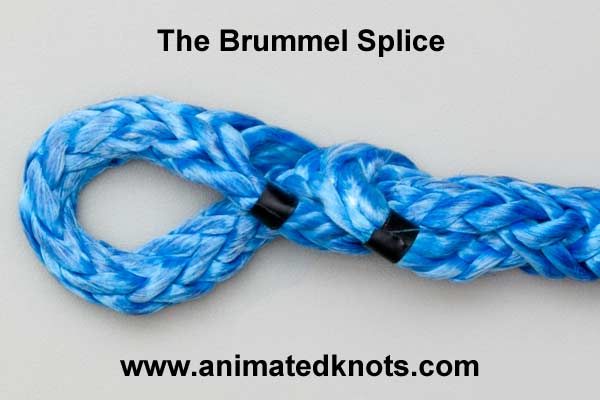 Brummel Eye Splice for Hollow Braid Rope in Knot List Life.