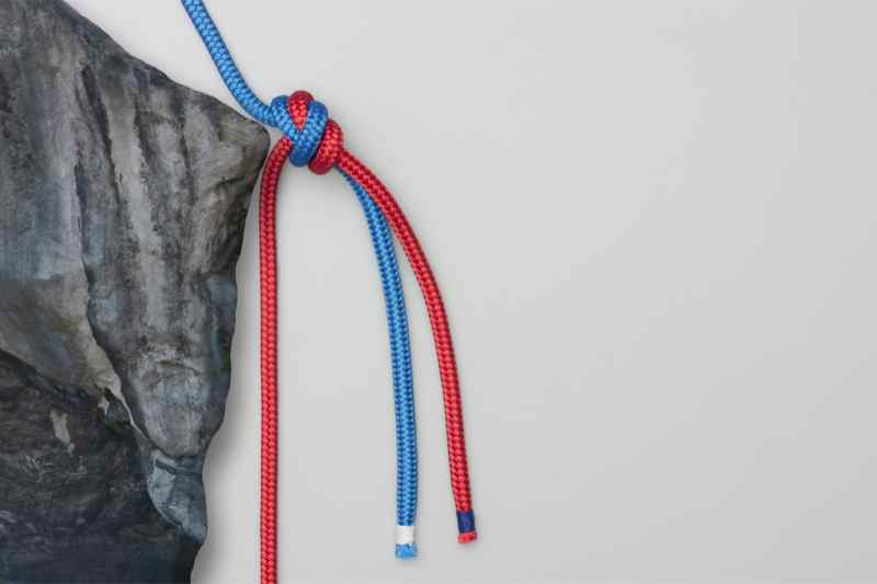 Animation: Flat Overhand Bend Tying Flat Overhand Bend (European Death Knot), Step-by-Step Animation