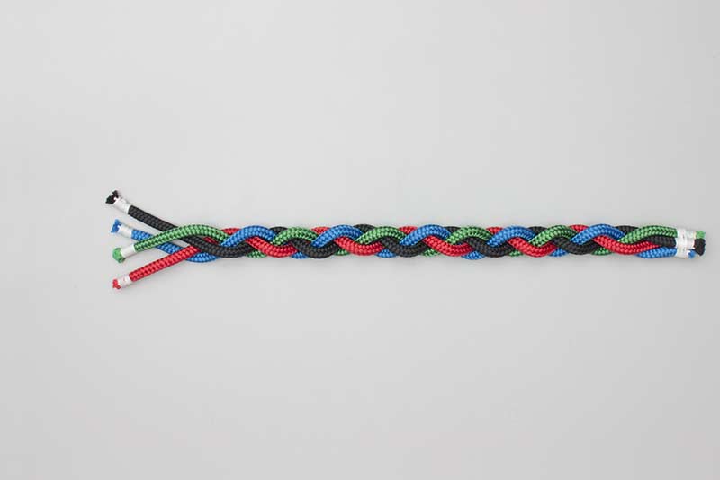 Animation: Four Strand Square Sinnet Tying Four Strand Square Sinnet, Step-by-Step Animation
