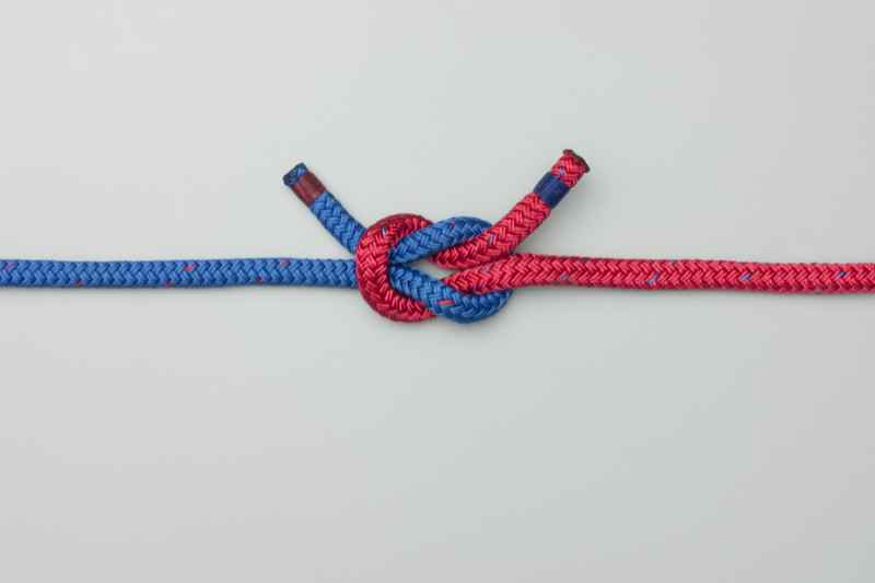 Square Knot (Reef Knot), Step-by-Step Animation