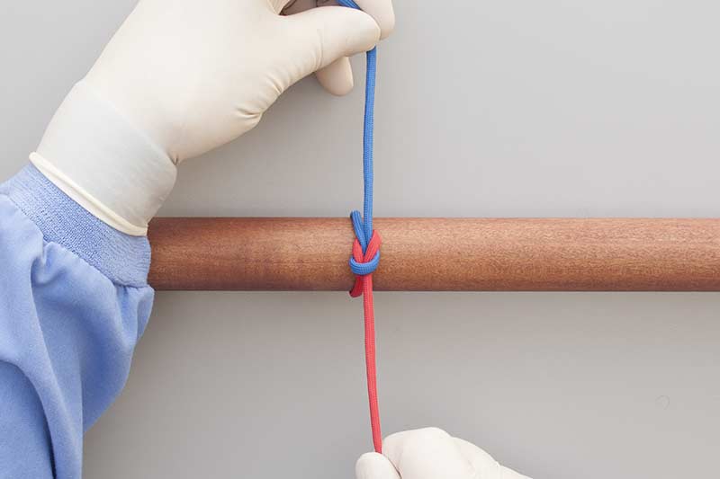 Surgical Tie Two Hands How to tie a Surgical Tie Two Hands using