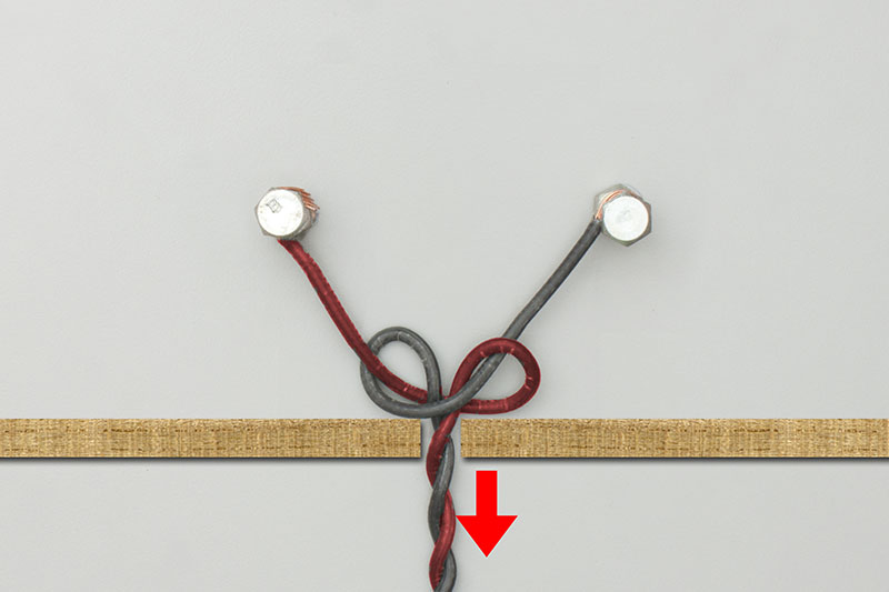 Underwriter's Knot (Electrician's Knot), Step-by-Step Animation