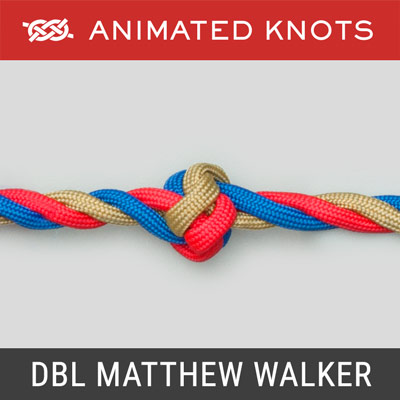 Rose kleur kat munt Double Matthew Walker Knot | How to tie a Double Matthew Walker Knot using  Step-by-Step Animations | Animated Knots by Grog