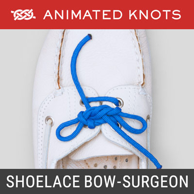 Shoelace Bow (Surgeon's) | How to tie a Shoelace Bow (Surgeon's) using ...