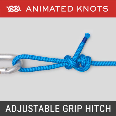 Adjustable Grip Hitch - Used to tension a rope or guy line