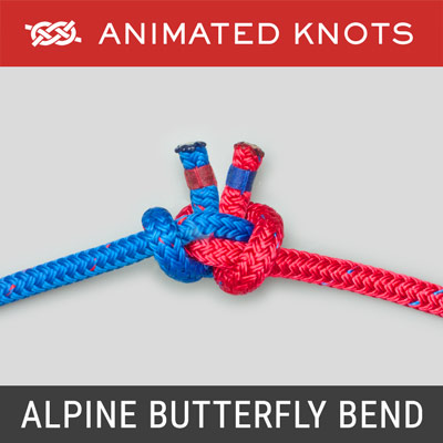 Alpine Butterfly Bend - Reliable bend used to join two ropes