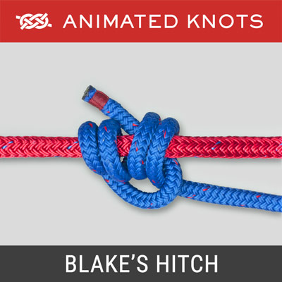Blake's Hitch - Slide and grip knot used for ascent and descent