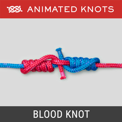 Blood Knot - a favorite knot for fly fisherman