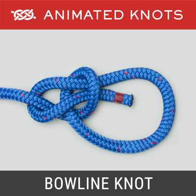 Bowline Knot - secure loop in the end of a piece of rope