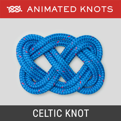 Celtic Knot Mat - macrame knot that is flat and rectangular in shape.