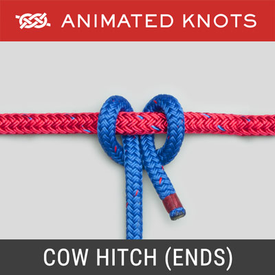 Cow Hitch using Rope Ends Method