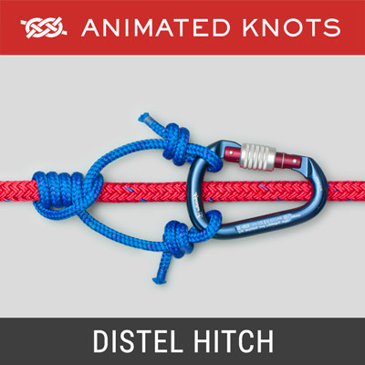 Distel Hitch - ascending a climbing rope