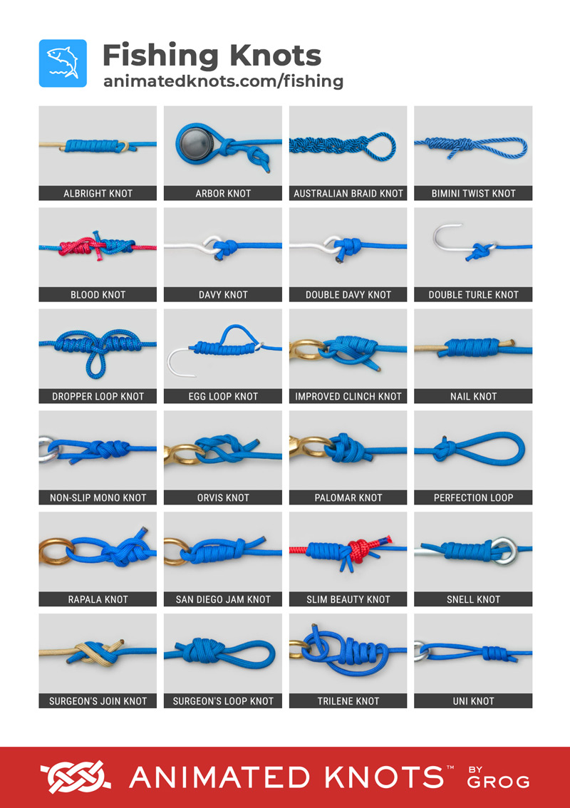 Fishing Knots By Grog Learn How To Tie Fishing Knots Using Step