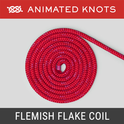Flemish Flake Coil - stow a rope's end