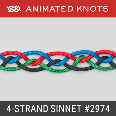 Four Strand Sinnet 2974 - decorative braid