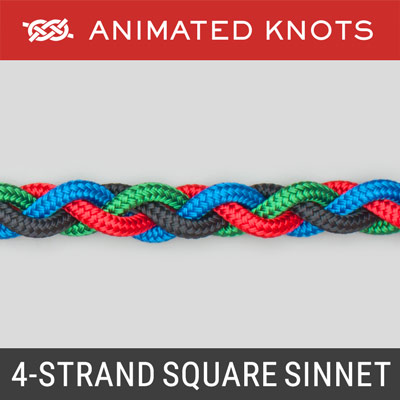 Four Strand Square Sinnet - hair braid