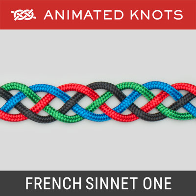 French Sinnet One - symmetrical braid