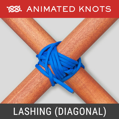 Lashing - Secures diagonal braces to hold a structure rigid