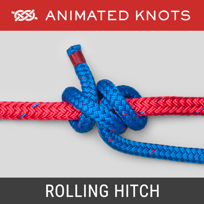 Rolling Hitch Knot - Slide and grip knot