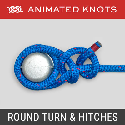 Round Turn and Two Half Hitches - Secure a rope to a post or ring