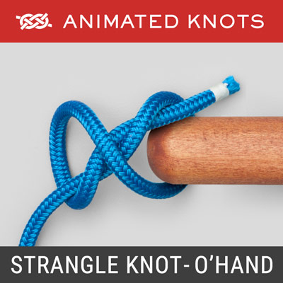 Strangle Knot - Double Overhand Method - Secure the neck of a bag or sack