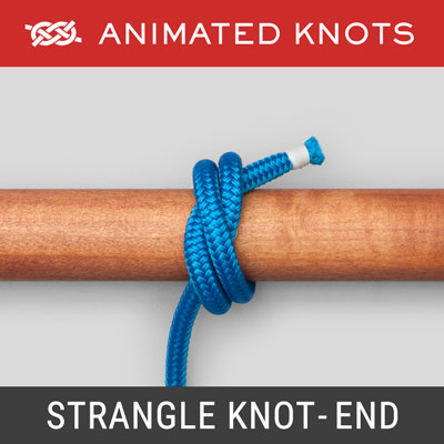 Strangle Knot - Rope End Method - Secure a fraying rope's end