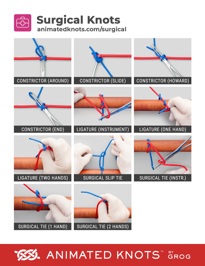 Surgical Knots  Animated Knots by Grog