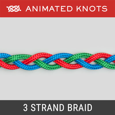 Three Strand Braid, How to tie a Three Strand Braid using Step-by-Step  Animations